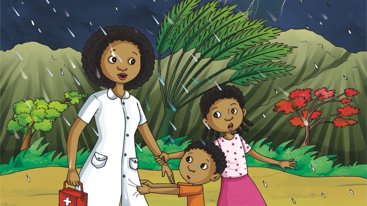 Children calling Nurse in the storm